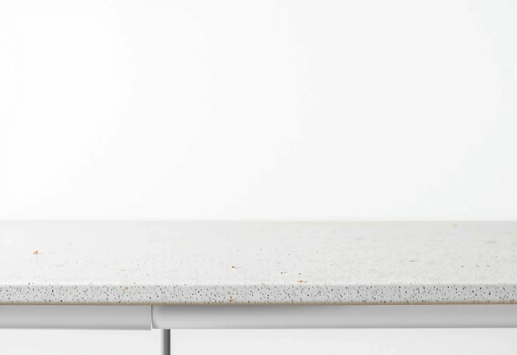 Encimera con residuos